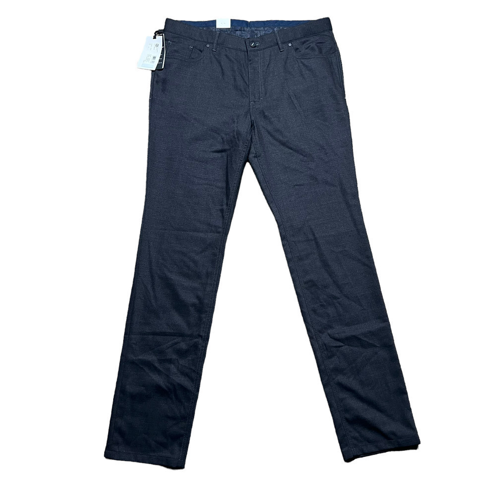 NWT Hitl Sartorial Pants Mid Rise Wool Trouser Gray Mens Size 38 x 36